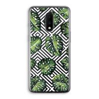 Geometrische jungle: OnePlus 7 Transparant Hoesje