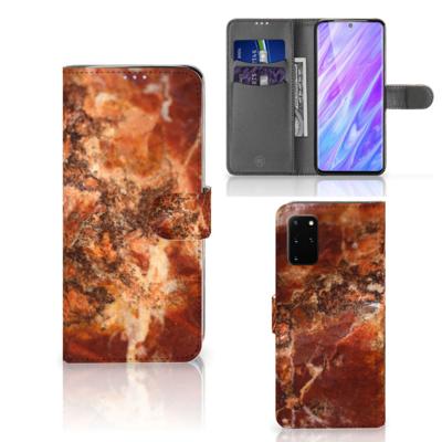 Samsung Galaxy S20 Plus | Bookcase | Marmer Bruin