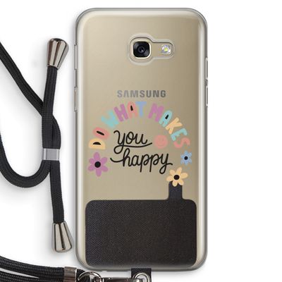 Happy days: Samsung Galaxy A5 (2017) Transparant Hoesje met koord