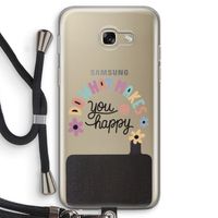 Happy days: Samsung Galaxy A5 (2017) Transparant Hoesje met koord