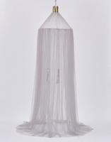 Baby bed gordijn Hung Dome Mosquito netto meisjes kroon opknoping netto prinses tenten (grijs)