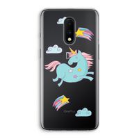 Vliegende eenhoorn: OnePlus 7 Transparant Hoesje