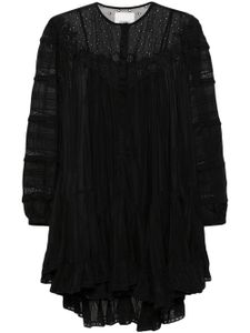 ISABEL MARANT robe mi-longue Gyliane à broderie anglaise - Noir