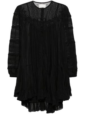ISABEL MARANT robe mi-longue Gyliane à broderie anglaise - Noir