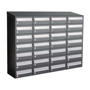 Allux Hive Set 4-Breed, 7-Hoog Met Dak Antraciet - 40030065_4x7d