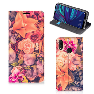 Huawei Y7 hoesje Y7 Pro (2019) Smart Cover Bosje Bloemen