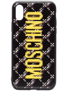 Moschino coque d'iPhone XS à logo imprimé - Noir