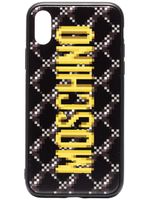 Moschino coque d'iPhone XS à logo imprimé - Noir - thumbnail