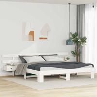 Bedframe met lade Wit Hout