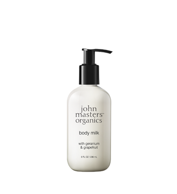 John Masters Organics - Body Milk w. Geranium & Grapefruit 236 ml John Masters Organics - Body Milk w. Geranium & Grapefruit 236 ml