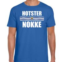 Hotsternokke met vlag Zeeland t-shirts Zeeuws dialect blauw voor heren