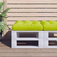 Palletkussen 58x58x10 cm stof heldergroen