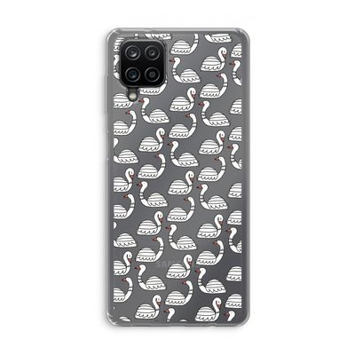 Zwanen: Samsung Galaxy A12 Transparant Hoesje