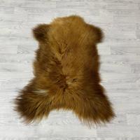 Schapenvacht Scandinavian bruin wit 110x85cm M - thumbnail