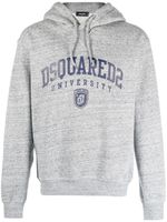 DSQUARED2 veste à logo imprimé en effet mélangé - Gris