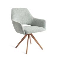 Jesper Home Draaibare Eetkamerstoel 'Yanai' Turn Peach, kleur Soft Sage