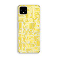 Majorelle Blue Print: Pixel 4 XL Transparant Hoesje