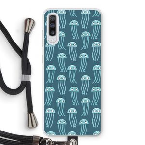 Kwallie: Samsung Galaxy A70 Transparant Hoesje met koord