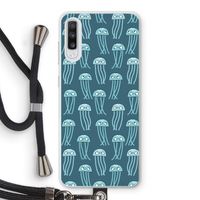 Kwallie: Samsung Galaxy A70 Transparant Hoesje met koord Kwallie: Samsung Galaxy A70 Transparant Hoesje met koord