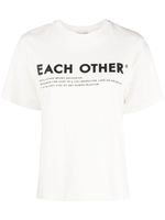 Each X Other Signature logo-print T-Shirt - Tons neutres - thumbnail