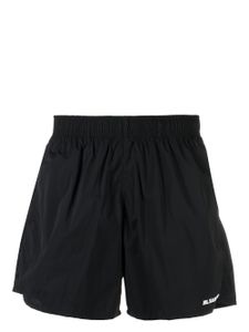 Jil Sander short de bain à logo imprimé - Noir