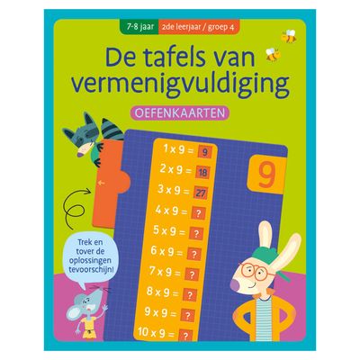 Deltas Oefenkaarten - de tafels van vermenigvuldiging