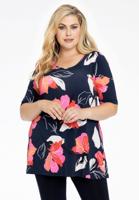 Yoek Tuniek flare LILY | Blauw | Maat 46/48