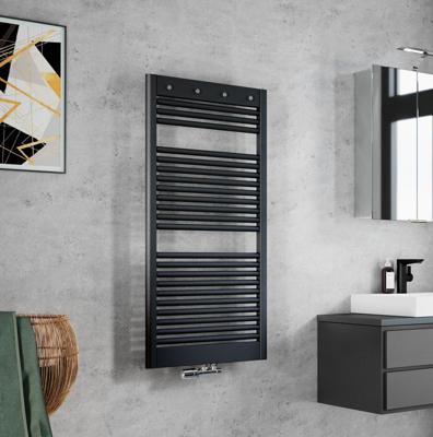 Handdoekradiator HSK Line Pro | 60x121.5 cm | CV en/of electrische werking | Grafiet-zwart