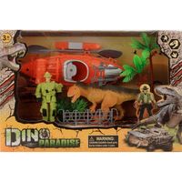 Jonotoys speelset Dino Paradise junior oranje/groen 68-delig - thumbnail