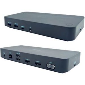 I-tec USB 3.0/USB-C/Thunderbolt, 3x Display Docking Station + Power Delivery 65W