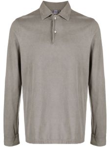 ASPESI long-sleeve cotton polo shirt - Gris