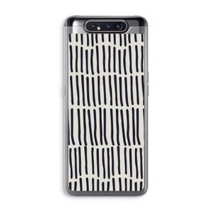Moroccan stripes: Samsung Galaxy A80 Transparant Hoesje
