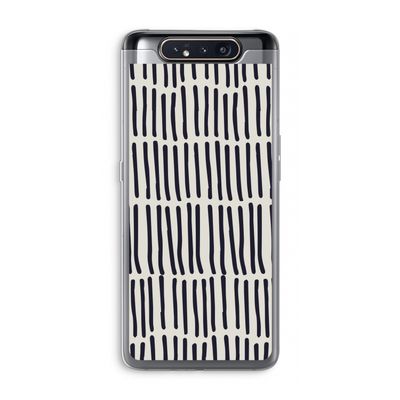 Moroccan stripes: Samsung Galaxy A80 Transparant Hoesje