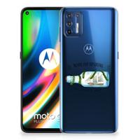 Motorola Moto G9 Plus Telefoonhoesje met Naam Boho Bottle