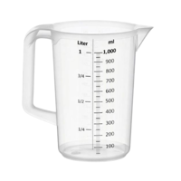 Maatbeker kunststof (1 liter)