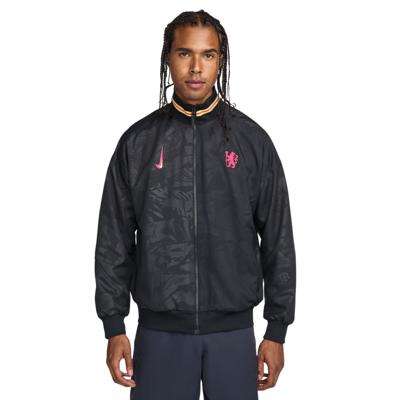 Nike Chelsea Anthem Trainingsjack Full-Zip 2024-2025 Zwart Geel Roze