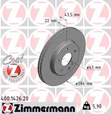 Remschijf Coat Z 400142620