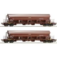 Roco 6600125 H0 2-delige set zwenkdakwagens van de DR