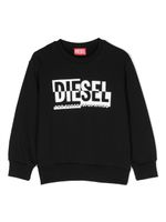 Diesel Kids sweat en coton à logo imprimé - Noir - thumbnail