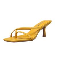 PIN-teen stiletto mode vrouwen hoge hak sandalen (geel)