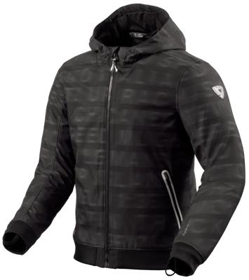 REV'IT! Saros WB, Motorhoodie heren, Zwart Antraciet