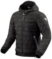 REV'IT! Saros WB, Motorhoodie heren, Zwart Antraciet