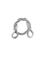 EUROLITE Steel Rope 600x3mm silver with Thimbles EUROLITE Steel Rope 600x3mm silver with Thimbles