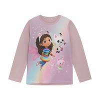 Minymo Meisjes t-shirt LS - Dawn roze - thumbnail