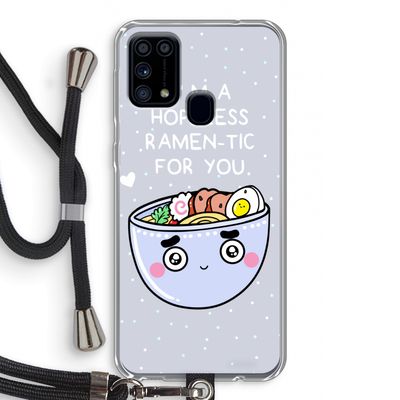 I'm A Hopeless Ramen-Tic For You: Samsung Galaxy M31 Transparant Hoesje met koord