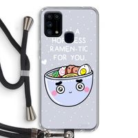 I'm A Hopeless Ramen-Tic For You: Samsung Galaxy M31 Transparant Hoesje met koord