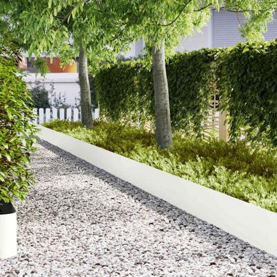 Gazonranden 10 pcs Wit 100 x 0.5 x 30 cm Staal