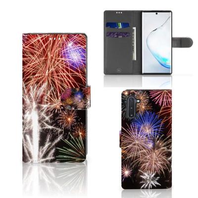 Samsung Galaxy Note 10 | Wallet Case | met Pasjes | Vuurwerk