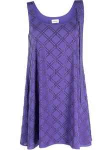 P.A.R.O.S.H. robe sans manches à strass - Violet