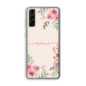 Rozen: Samsung Galaxy S21 Plus Transparant Hoesje